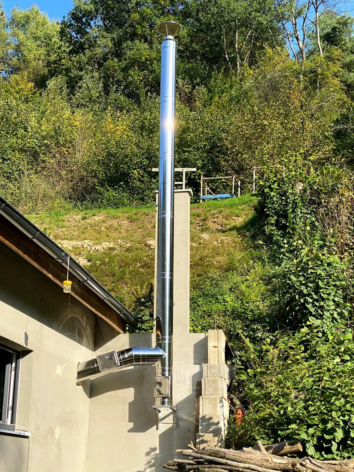 Frézovanie a vložkovanie komína - realizácia
